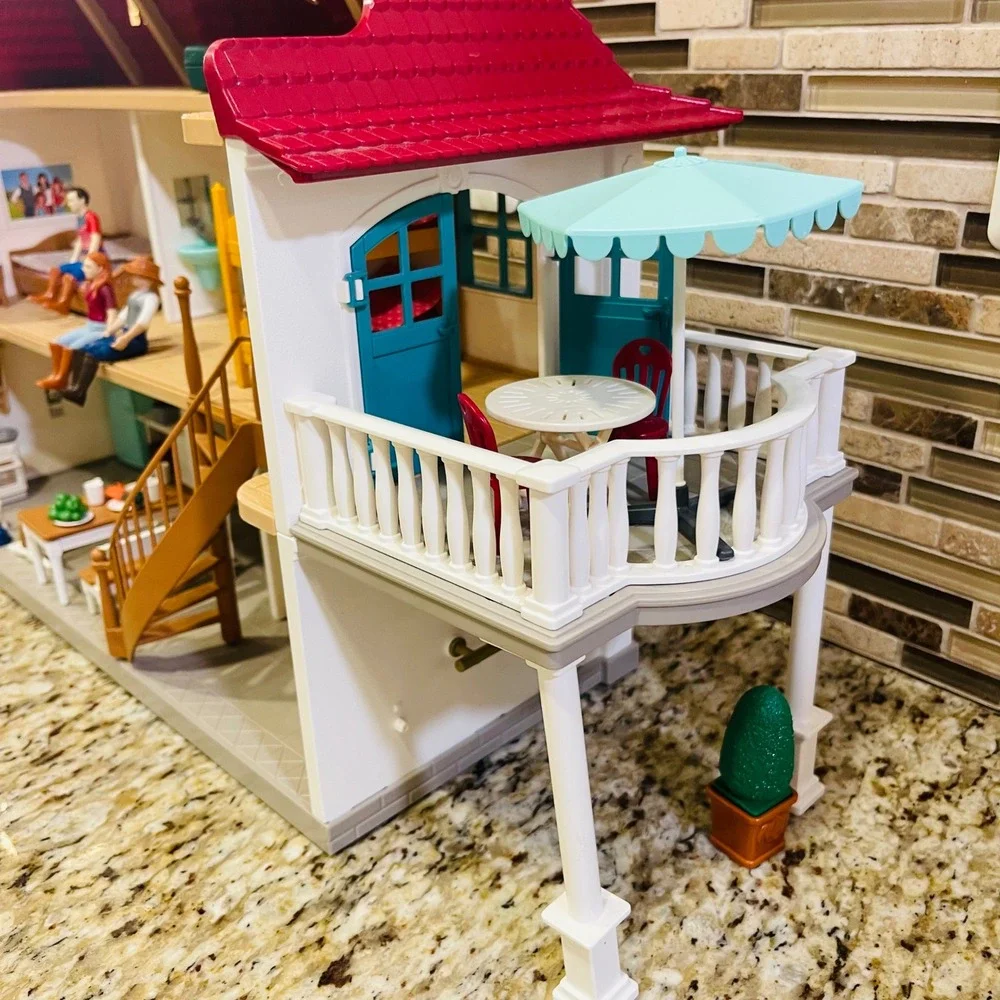 Schleich Horse Club Lakeside Country House and Stable Playset with Horses 42416